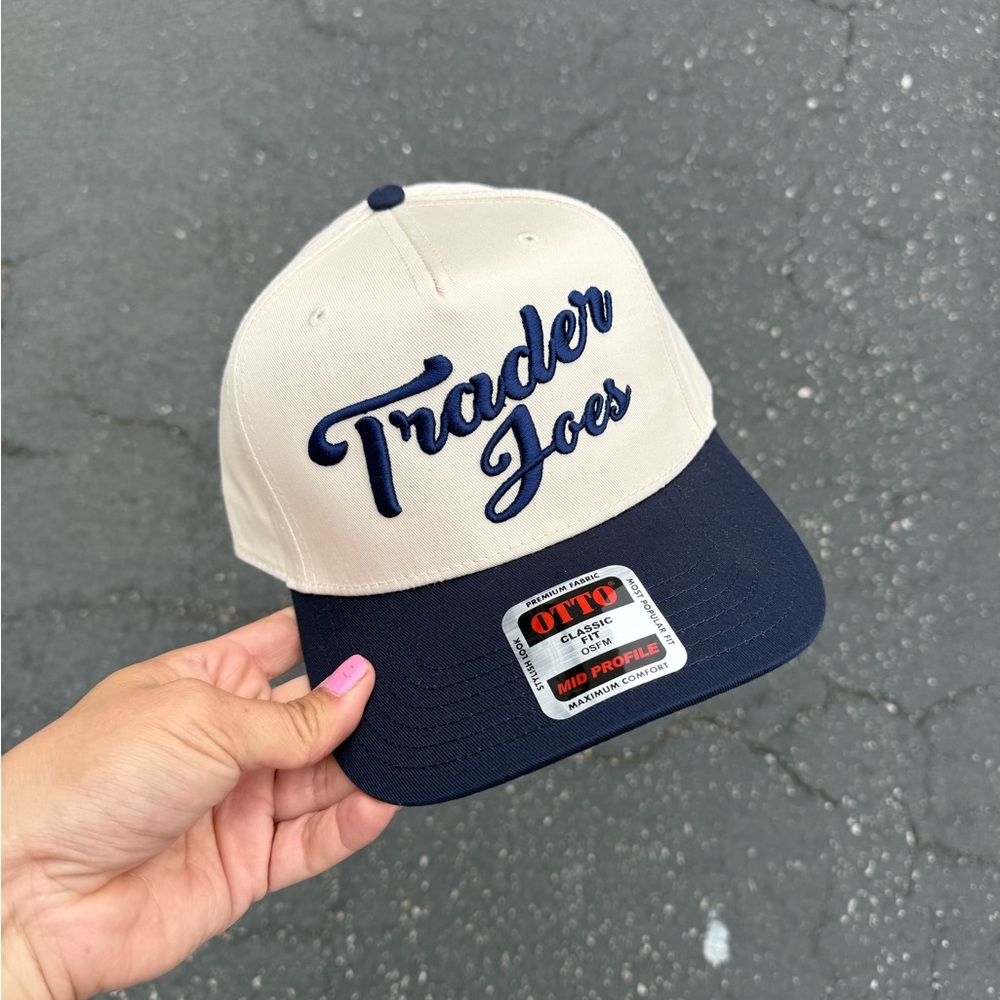 Trader Joe's Natural & Blue Baseball Cap - Picture 3 of 6